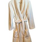 Soft Surroundings NWT Belted Robe Womens Ecru Cream Amalia Medium Soft Cozy Photo 0