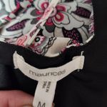 Maurice's  pink black floral slit sleeve shift dress size medium Photo 6