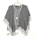 Rachel Roy Collection Gray Combo Colorblock Open Short Sleeve Shawl Size Large Photo 3