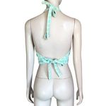 ZARA Blue, Green and Purple Patterned Crop Top Photo 5