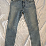 Hudson Jeans  Lightwash Crop Riley Relaxed Straight 27 98% cotton Made in USA Photo 0