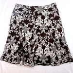 Apt. 9  12 Midi Skirt Brown‎ Floral A-Line Cottagecore Summer Y2K Paisley Garden Photo 0