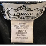 Trisesci Juniors Dress Size 13 Blue Strapless Paisley Satin Taffeta Halter Strap Photo 1