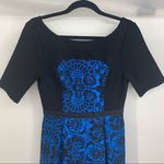 Plenty Tracy Reese Medallion Contrast Frock Dress Size 4 New Blue Photo 2