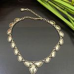 Vintage CORO Signed Light Gold Scalloped Choker Necklace Photo 0