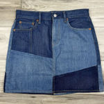 Levi's Skirt Womans 28 Anthropologie Everyday Patchwork 90s Y2K Style Mini Skirt Photo 0