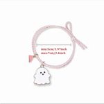2pcs Cute Cartoon Pink‎ Ghost Bracelet Set Hand Rope With Magnetic Suction Pink Photo 6