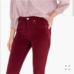 J.Crew New 9-Inch Toothpick Stretch Velvet Jeans High Rise Denim Photo 4