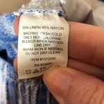 Briggs New York Briggs Blue Striped Linen Pants Medium Photo 5