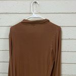 SKIMS  Soft Lounge Ribbed Long Sleeve Top in Copper size S Photo 6
