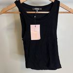 Missguided NWT  ribbed sleeveless crop top in black size 2 Photo 1