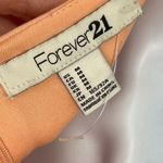 Forever 21 Peach Short Sleeve Knee Length Solid A-Line Dress Medium Photo 4