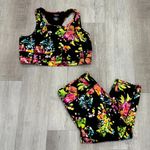 Torrid Black Lola Floral Sports Bra & Capri Leggings Set - Size 22/24 (3) Photo 2