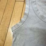 Brandy Melville Classic Tan Cream Cropped Ribbed Tank Top Shirt OS Photo 3