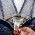 Madewell 🆕NWT Women’s Slim Fit Overalls Dark Wash Size L Stretchy 👖 Photo 5