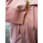 Juicy Couture  NWT Big Bling Velour Hoodie Jacket Large Sweatshirt Pink Y2K 90s Photo 13