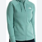 The North Face Women’s Eco Ridge Trellis Green hoodie full zip sweatshirt Medium Photo 0