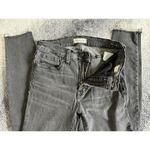 Madewell  9" High Rise Skinny Charcoal Wash Distressed Cut Off Jeans 28 | 6 Tall Photo 9