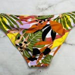 Bar III Women's Swim Green Boho Tropical-Print Ruched Bikini Bottom Size M New Photo 4