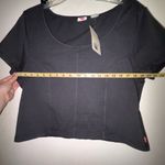 Levi's Women's Short Sleeve Corset T-Shirt XXL Black NWT Capsule Wardrobe Casual Photo 6
