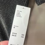 Urban Outfitters NWT Sparkly Tie Front Black Short Sleeve Dress Size Medium Photo 5