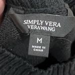 Simply Vera, Vera Wang Simply Vera Vera Wang Sweater Size Medium Black Pullover Mock Neck Embellished Photo 1