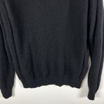 White + Warren Cold Shoulder Black Cashmere Sweater Women Sz M Minimalist Luxury Size M Photo 4