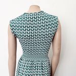 [Boden] Bottle Green Thea Sleeveless Midi Dress Floral Tulip Pop Jersey Knit 10 Photo 6