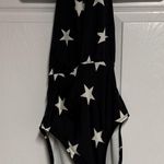 Norma Kamali Black Star Print Swimsuit Photo 0