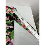 Womans Melrose 8 Floral Sheath Dress Multicolor Back Zip 3/4 Sleeve Lined Midi Photo 8