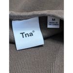 Aritzia TNA Women Blue Sculpt Sleeveless High Neck Rib Knit Tank Crop Top Size M Photo 2