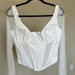 House Of CB L D-DD 'Araminta' White Long Sleeve Mesh Corset NWOT Photo 3