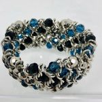 Cookie Lee bracelet, genuine crystals, one size fits most Photo 2