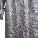 London Fog VTG Floral Trench Coat Women's Button Front Outerwear Photo 4