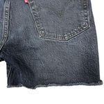 Levi's  Premium 501 Jean Shorts 25" Dark Wash Cutoffs Button Fly‎ Stretch Denim Photo 4