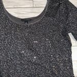 Banana Republic  Sequin Sparkle Gray Shirt Blouse Photo 2