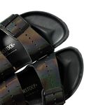 Birkenstock  x rick owens black leather iridescent holographic arizona sandals Photo 5