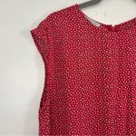 Hobbs London Red White Cap Sleeve Shift Dress 8 Photo 2