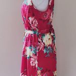 Mlle Gabrielle  red floral maxi dress size medium Photo 4
