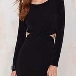 Nasty Gal [] Black Long-Sleeve Cutout Waist Mini Dress Photo 0