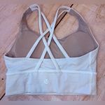 Lululemon  Energy Sport Bra Longline SIZE 2 White Athletica Photo 2