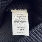 Talbots  Lobster Beaded Sweater Navy 3/4 Sleeve Preppy Nautical Beach Size S Photo 9