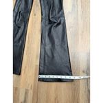 Theory 100% Leather Flare Pants Black Women's Size 2 Low Rise Bootcut Photo 9