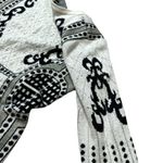 Bacci Long Sleeve Soft Stretch Knit Sweater Dress Cream and Black Size Small Photo 1