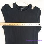 White House | Black Market New! FORME Rib Long Sleeve Cutout Dress black ,size L Photo 9