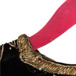 Vintage Embroidered Beaded Velvet Bolero evening Jacket Embellished Black Gold Size M Photo 5