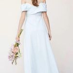LPA / Revolve Shirred Cross Front Gown in Powder Blue Photo 9