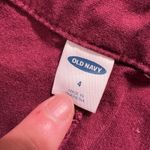 Old Navy  Womens Chino Pants Slim Ankle Length Raw Hem Cotton Blend Red Size 4 Photo 7