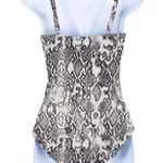 NIPTUCK SWIM Snake Print Ruched Multi Fit Cup One Photo 2