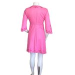 Lilly Pulitzer  Pink Cover Up Robe Embroidered Open Tie Front 100%?Cotton Size XS Photo 1